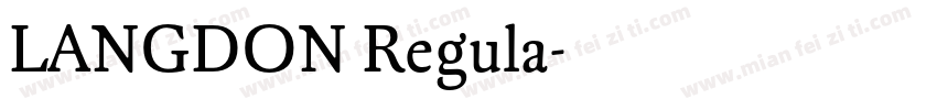 LANGDON Regula字体转换